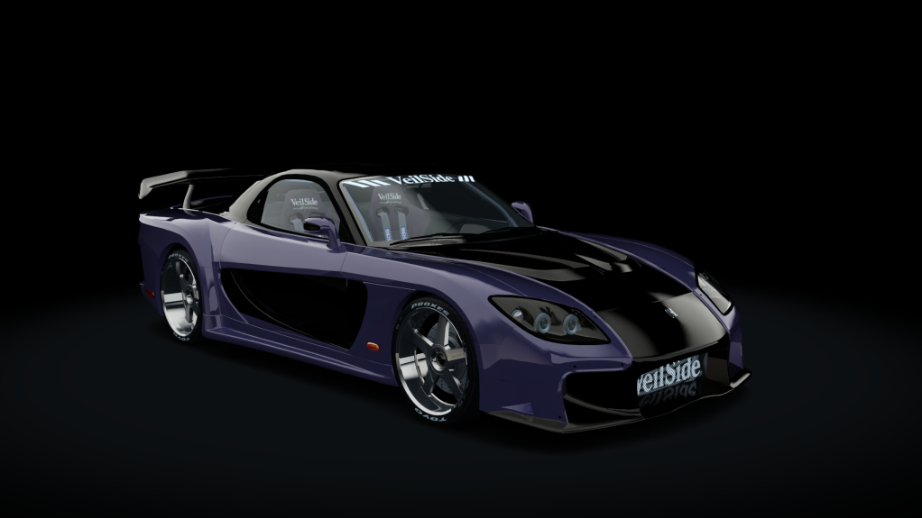 Mazda RX-7 Veilside Fortune, skin purple_midnight_black