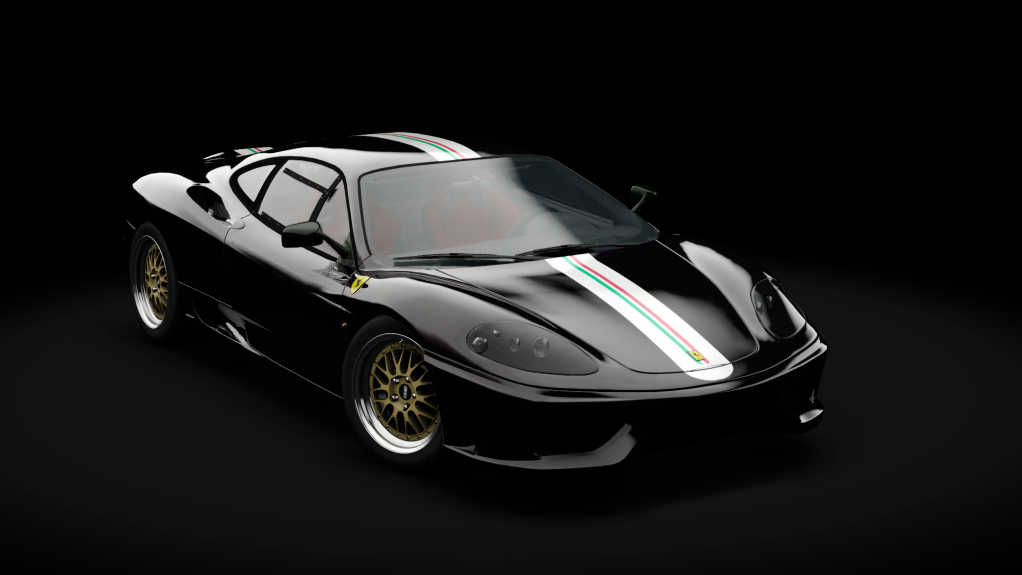 Ferrari 360 Challenge Stradale, skin 05_Nero_DS_1250_Stripe